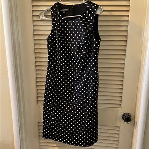 Jones wear Black Polka Dot Dress